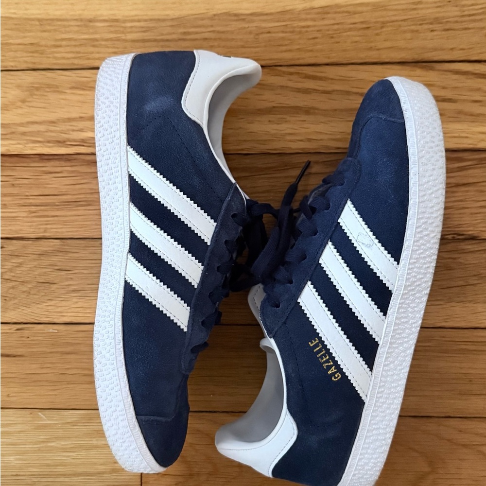 Adidas Gazelle Blue and White Sneakers